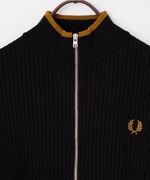 FRED PERRY（フレッドペリー）の「[FRED PERRY/フレッドペリー] ジップスルー ペプラムニットカーディガン（カーディガン/ボレロ・レディース・ブラック・10）」の12枚目の写真