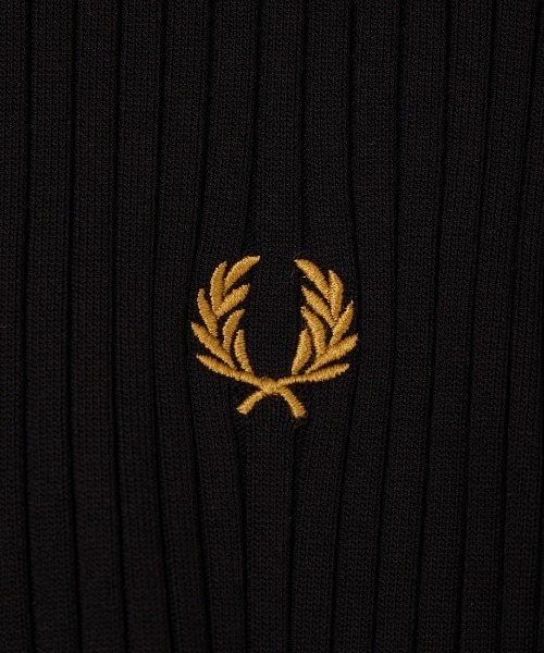 FRED PERRY（フレッドペリー）の「[FRED PERRY/フレッドペリー] ジップスルー ペプラムニットカーディガン（カーディガン/ボレロ・レディース・ブラック・10）」の9枚目の写真