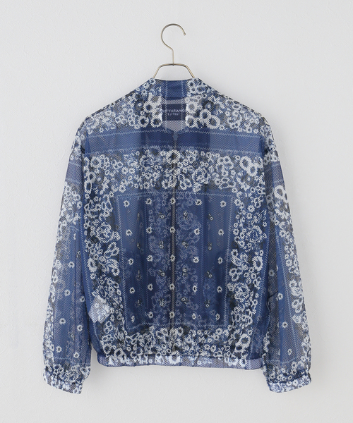 JOURNAL STANDARD(ジャーナルスタンダード)の「別注【NOMARHYTHM TEXTILE 】 JS メッシュブルゾン(ブルゾン・レディース・ブラウン/ネイビー・X-SMALL)」の3枚目の写真