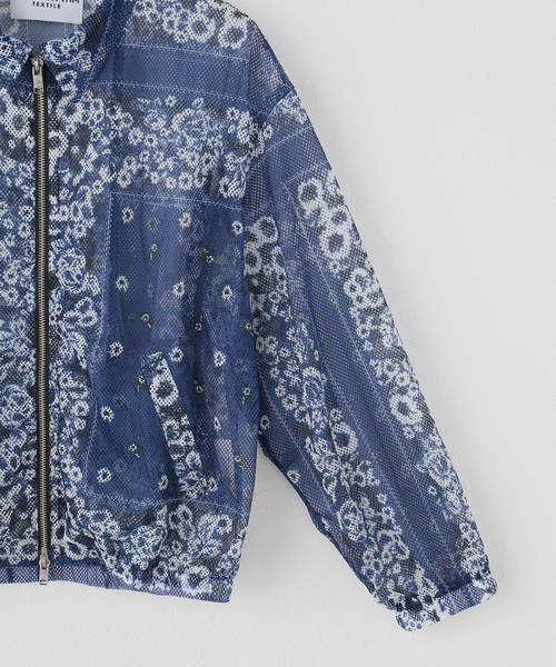 JOURNAL STANDARD(ジャーナルスタンダード)の「別注【NOMARHYTHM TEXTILE 】 JS メッシュブルゾン(ブルゾン・レディース・ブラウン/ネイビー・X-SMALL)」の4枚目の写真