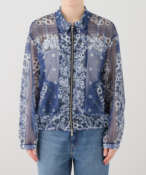 JOURNAL STANDARD(ジャーナルスタンダード)の「別注【NOMARHYTHM TEXTILE 】 JS メッシュブルゾン(ブルゾン・レディース・ブラウン/ネイビー・X-SMALL)」の11枚目の写真