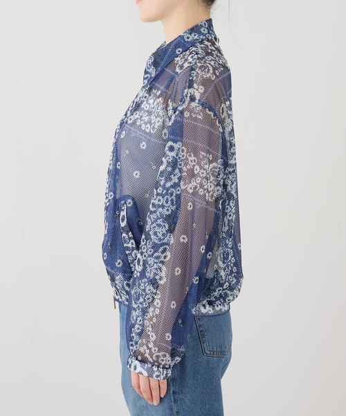 JOURNAL STANDARD(ジャーナルスタンダード)の「別注【NOMARHYTHM TEXTILE 】 JS メッシュブルゾン(ブルゾン・レディース・ブラウン/ネイビー・X-SMALL)」の12枚目の写真