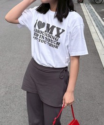 ハートモチーフLOVEデザイン半袖Tシャツ