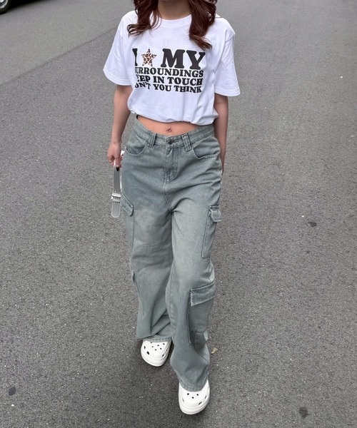 boemy(ボエミー)の「ハートモチーフLOVEデザイン半袖Tシャツ(Tシャツ/カットソー・レディース・A/E/F/C/B/D/ホワイト・LARGE/MEDIUM/SMALL/X-SMALL/X-LARGE)」の19枚目の写真