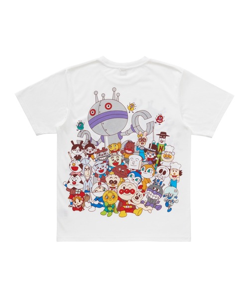 ANPANMAN KIDS COLLECTION(アンパンマンキッズコレクション)の「アンパンマン ばいきんまん みんな大集合Tシャツ 大人(Tシャツ/カットソー・キッズ・オフホワイト・L/LL/S/M)」の2枚目の写真