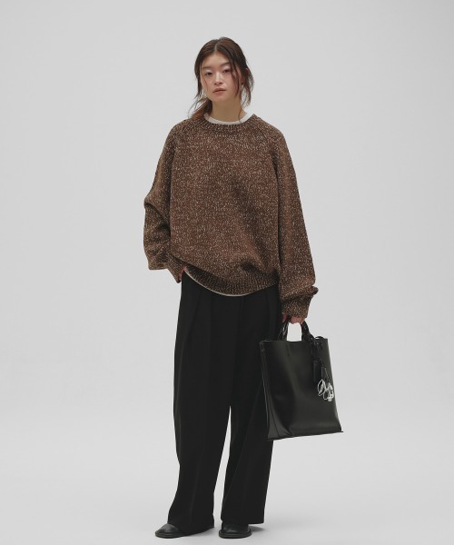 TODAYFUL（トゥデイフル）の「Raglan Knit Pullover（ニット/セーター・レディース・ブラック/ブラウン・FREE）」の7枚目の写真
