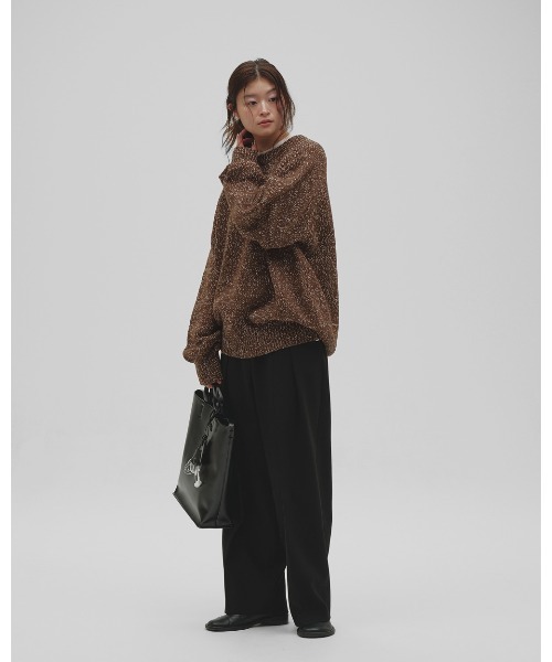 TODAYFUL（トゥデイフル）の「Raglan Knit Pullover（ニット/セーター・レディース・ブラック/ブラウン・FREE）」の8枚目の写真