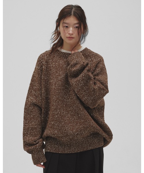 TODAYFUL（トゥデイフル）の「Raglan Knit Pullover（ニット/セーター・レディース・ブラック/ブラウン・FREE）」の9枚目の写真