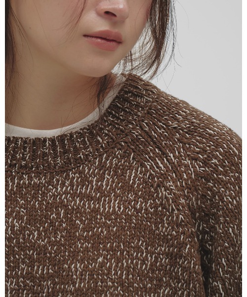 TODAYFUL（トゥデイフル）の「Raglan Knit Pullover（ニット/セーター・レディース・ブラック/ブラウン・FREE）」の12枚目の写真