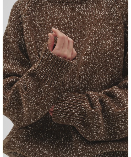 TODAYFUL（トゥデイフル）の「Raglan Knit Pullover（ニット/セーター・レディース・ブラック/ブラウン・FREE）」の13枚目の写真
