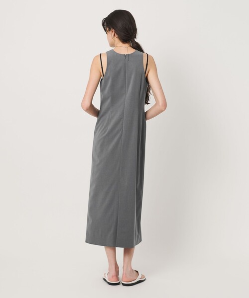 H BEAUTY&YOUTH UNITED ARROWS(エイチビューティーアンドユースユナイテッドアローズ)の「<H>ポリエステル タンクドレス(ワンピース・レディース・ダークグレー/ブラック・S/M)」の4枚目の写真