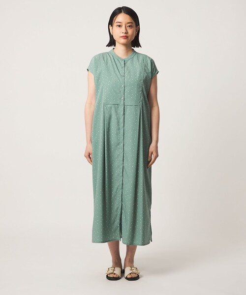 A DAY IN THE LIFE UNITED ARROWS(アデイインザライフユナイテッドアローズ)の「プリント ブザムワンピース <A DAY IN THE LIFE>(ワンピース・レディース・ライム/モカ/ネイビー・FREE)」の22枚目の写真