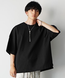 【MinoriTY】ワッフルビッグドルマンスリットトレーナー（6分袖） メンズ  夏服 ユニセックス