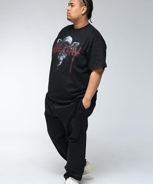 SAKAZEN(サカゼン)の「Tシャツ 半袖 メンズ 大きいサイズ キリン×ロゴプリント クルーネック カットソー ALL OKAY オールオーケー(Tシャツ/カットソー・メンズ・ブラック/ホワイト・3XL/2XL/LL)」の8枚目の写真