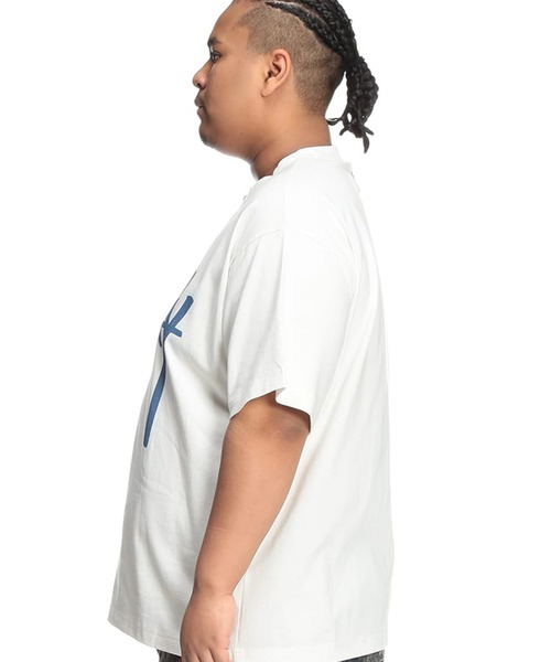 SAKAZEN(サカゼン)の「Tシャツ 半袖 メンズ 大きいサイズ キリン×ロゴプリント クルーネック カットソー ALL OKAY オールオーケー(Tシャツ/カットソー・メンズ・ブラック/ホワイト・3XL/2XL/LL)」の10枚目の写真
