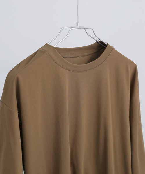 Fashion Letter(ファッションレター)の「接触冷感・UVカット・吸水速乾 レース切り替えオーバーサイズTシャツ(Tシャツ/カットソー・レディース・ブラック/ホワイト/ブルー/キャメル・M)」の19枚目の写真