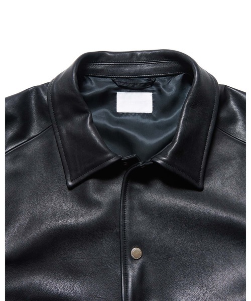 SOPHNET.(ソフネット)の「LEATHER COACH BLOUSON(ブルゾン・メンズ・ブラック・2/1/5/4/3)」の5枚目の写真