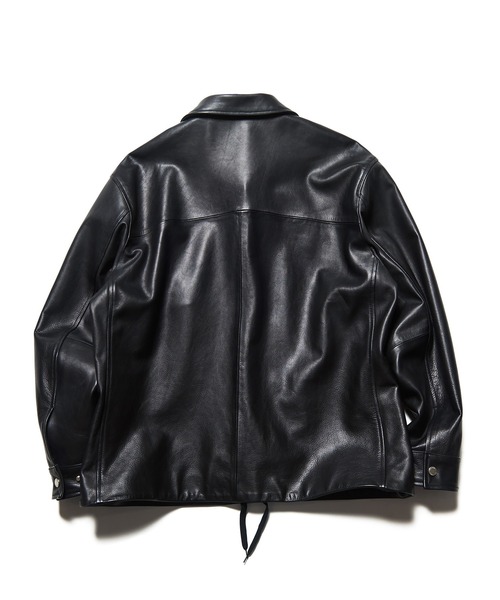 SOPHNET.(ソフネット)の「LEATHER COACH BLOUSON(ブルゾン・メンズ・ブラック・2/1/5/4/3)」の4枚目の写真