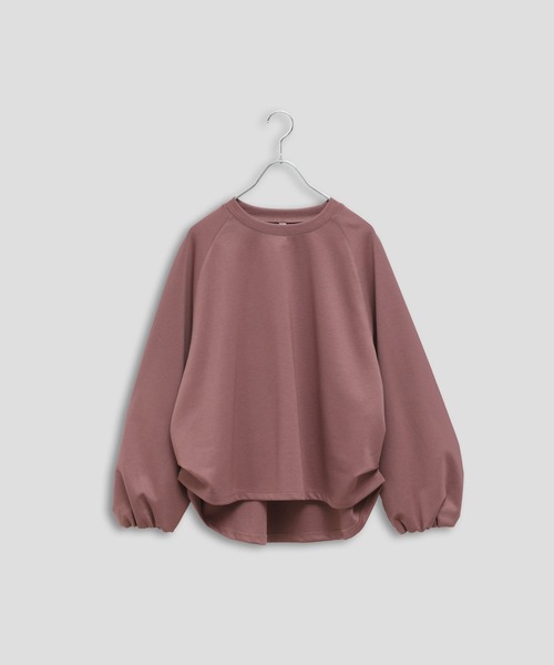 Kelen(ケレン)の「「KELEN / ケレン」ラグランスリーブタックデザイン ポンチトップス(Tシャツ/カットソー・レディース・アイボリー/ダークパープル/ブラック/チャコールグレー・S/M)」の20枚目の写真