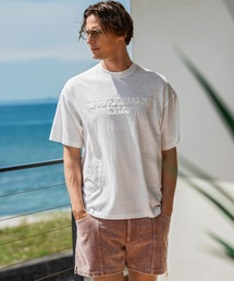 1PIU1UGUALE3 RELAX(ウノピゥウノウグァーレトレ リラックス)カットオフロゴスラブ半袖Tシャツ