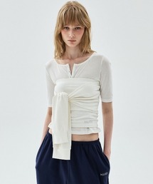 TUBE TOP TIE DETAIL 2WAY / チューブ トップ タイ ディテール 2WAY