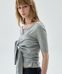 TUBE TOP TIE DETAIL 2WAY / チューブ トップ タイ ディテール 2WAY