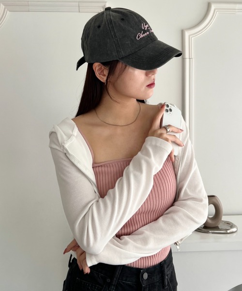 wears(ウェアーズ)の「【ヴィンテージ加工・刺繍ロゴ】ウォッシュドベースボールキャップ ローキャップ(キャップ・レディース・ブルー/レッド/ブラック/ブラウン・FREE)」の16枚目の写真