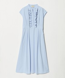 UNITED ARROWS | メロー フリル スキッパー ワンピース ‐防シワ 吸水速乾 UVカット 遮熱性 接触冷感‐(ワンピース)
