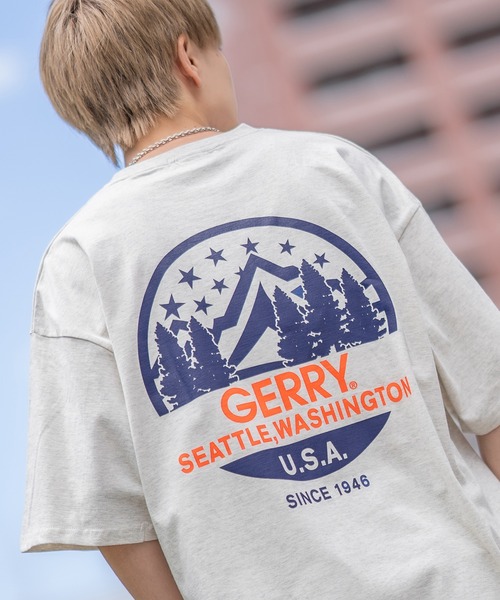 En serio TOKYO(エンソリオトーキョー)の「【GERRY】別注MTサークルロゴ半袖Tシャツ 42-9153G-IMP(Tシャツ/カットソー・メンズ・カーキ/ダークブルー/オートミール/ブラック/ホワイト・X-LARGE/MEDIUM/LARGE/SMALL)」の3枚目の写真