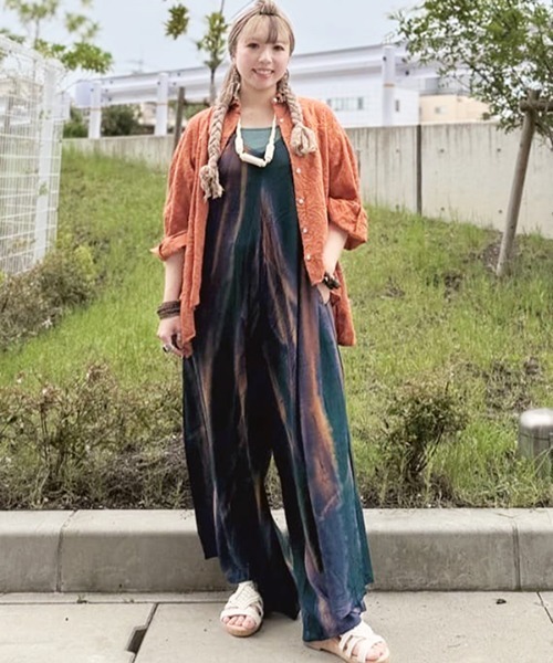 チャイハネ(チャイハネ)の「【チャイハネ】シブダーイサロペット(サロペット/オーバーオール・レディース・レッド/グリーン/ブラック・FREE)」の7枚目の写真