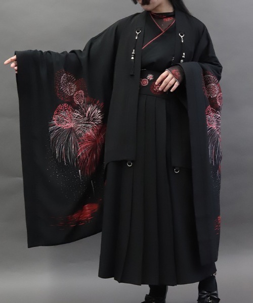 REZEN(リゼン)の「花火プリント羽織(その他アウター・メンズ・ブルーパープル/ローズ/イエロー・MEDIUM/LARGE)」の1枚目の写真