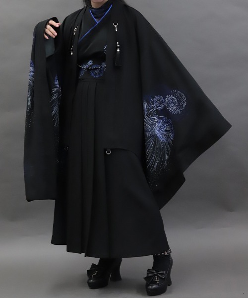 REZEN(リゼン)の「花火プリント羽織(その他アウター・メンズ・ブルーパープル/ローズ/イエロー・MEDIUM/LARGE)」の8枚目の写真