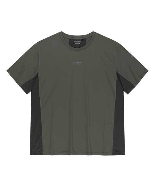 OFFGRID(オフグリッド)の「クーリアアスキンハイブリッド半袖Tシャツ-カーキ(Tシャツ/カットソー・メンズ・その他・MEDIUM/LARGE/X-LARGE/SMALL)」の1枚目の写真