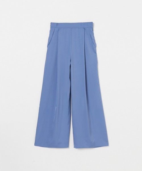 HELIOPOLE(エリオポール)の「SILKY TWILL TUCK STRAIGHT PANTS / シルキー ツイル タック ストレート パンツ(その他パンツ・レディース・ベージュ/ブルー・36/38)」の9枚目の写真