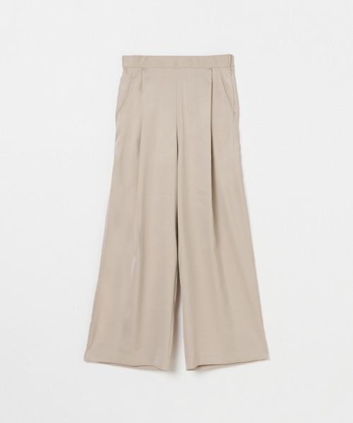 HELIOPOLE(エリオポール)の「SILKY TWILL TUCK STRAIGHT PANTS / シルキー ツイル タック ストレート パンツ(その他パンツ・レディース・ベージュ/ブルー・36/38)」の10枚目の写真