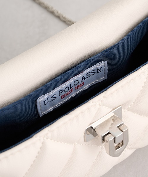 U.S. POLO ASSN.（ユーエスポロアッスン）の「【U.S. POLO ASSN.】キルティングミニショルダーバッグ USPA-2722（ショルダーバッグ・レディース・ゴールド/アイボリー/レッド/ブラウン/ホワイト/ブラック/シルバー/ピンク・FREE）」の17枚目の写真