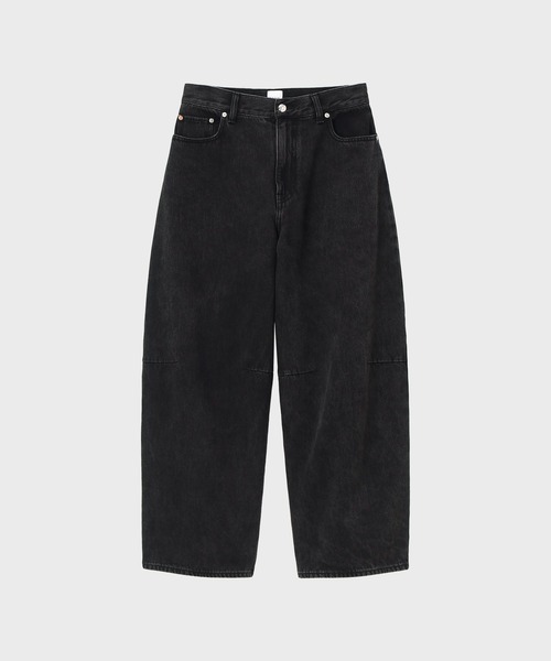 Paul Smith(ポールスミス)の「ウィメンズ バレルレッグ ブラック ワイドデニム / 265109 404T(デニムパンツ・レディース・ブラック・40)」の1枚目の写真