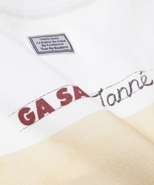 TANGTANG(タンタン)の「GASATANG/ICYWHITE(Tシャツ/カットソー・メンズ・ホワイト・S/M/L/XL)」の5枚目の写真