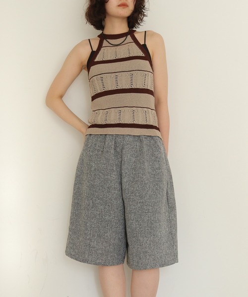cheriella（シェリエラ）の「【cheriella】ツイードイージーハーフパンツ　TWEED EASY HALF PANTS（その他パンツ・レディース・ブラック/ブラウン/グレー・FREE）」の20枚目の写真
