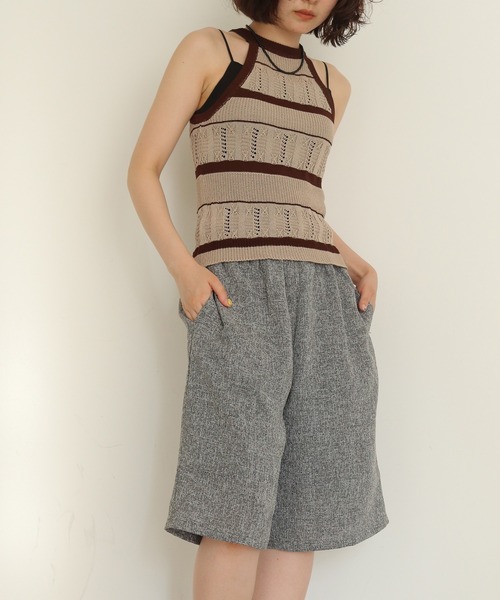 cheriella（シェリエラ）の「【cheriella】ツイードイージーハーフパンツ　TWEED EASY HALF PANTS（その他パンツ・レディース・ブラック/ブラウン/グレー・FREE）」の21枚目の写真