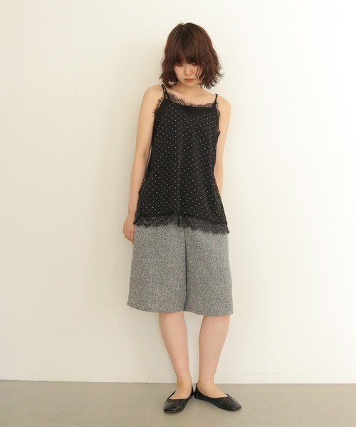 cheriella（シェリエラ）の「【cheriella】ツイードイージーハーフパンツ　TWEED EASY HALF PANTS（その他パンツ・レディース・ブラック/ブラウン/グレー・FREE）」の19枚目の写真