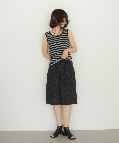 cheriella(シェリエラ)の「【cheriella】ツイードイージーハーフパンツ TWEED EASY HALF PANTS(その他パンツ・レディース・ブラック/ブラウン/グレー・FREE)」の8枚目の写真