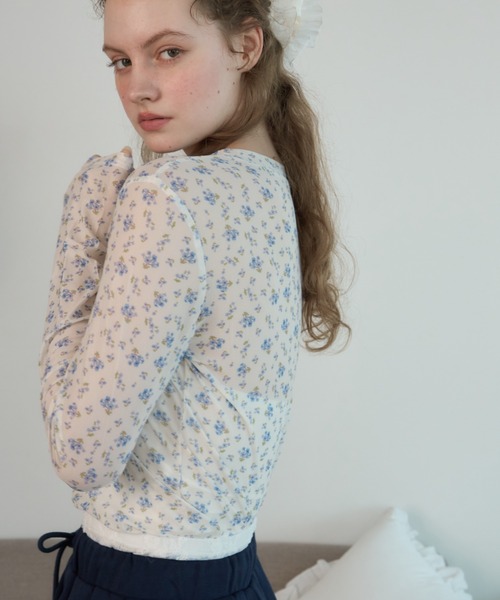 Birthday room(バースデイルーム)の「小花柄シアートップス/Sheer top with a small floral print(Tシャツ/カットソー・レディース・ピンク/ライトブルー・FREE)」の9枚目の写真