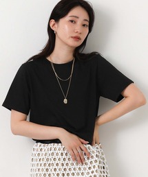 クルーネック無地Tシャツ