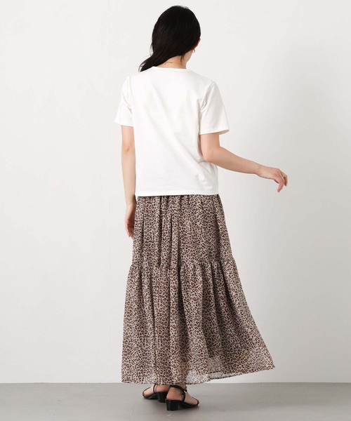Gready Brilliant(グレディブリリアン)の「クルーネック無地Tシャツ(Tシャツ/カットソー・レディース・オフホワイト/ブラック・38)」の5枚目の写真