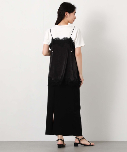 Gready Brilliant(グレディブリリアン)の「クルーネック無地Tシャツ(Tシャツ/カットソー・レディース・オフホワイト/ブラック・38)」の13枚目の写真