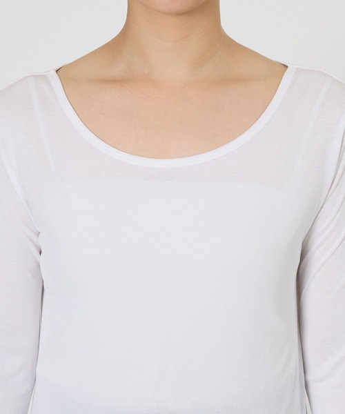 BABYLONE(バビロン)の「ICE FABRICカットソー(Tシャツ/カットソー・レディース・ブラック/ホワイト・フリー)」の12枚目の写真