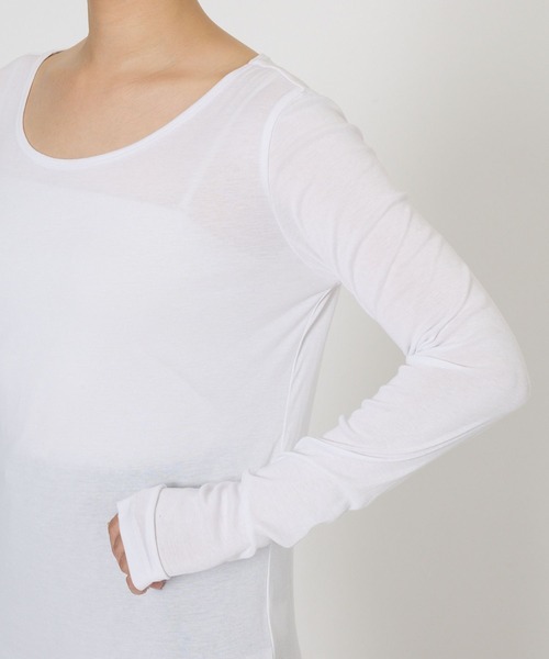 BABYLONE(バビロン)の「ICE FABRICカットソー(Tシャツ/カットソー・レディース・ブラック/ホワイト・フリー)」の13枚目の写真