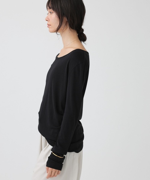 BABYLONE(バビロン)の「ICE FABRICカットソー(Tシャツ/カットソー・レディース・ブラック/ホワイト・フリー)」の15枚目の写真