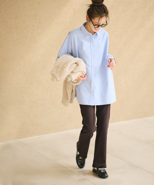 coca(coca)(コカ)の「ストレッチフレアパンツ(その他パンツ・レディース・ブラック/ダークブラウン・S/M/L)」の9枚目の写真